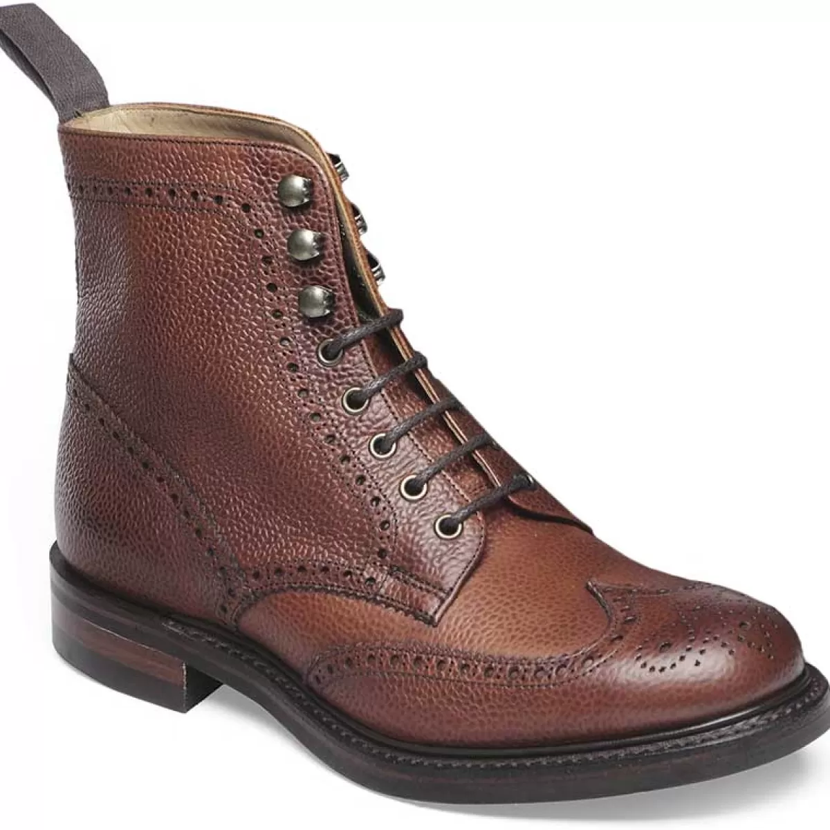 Hot Cheaney Shoes Cheaney Ladies Boots - Olivia R Brogue - Mahogany Grain