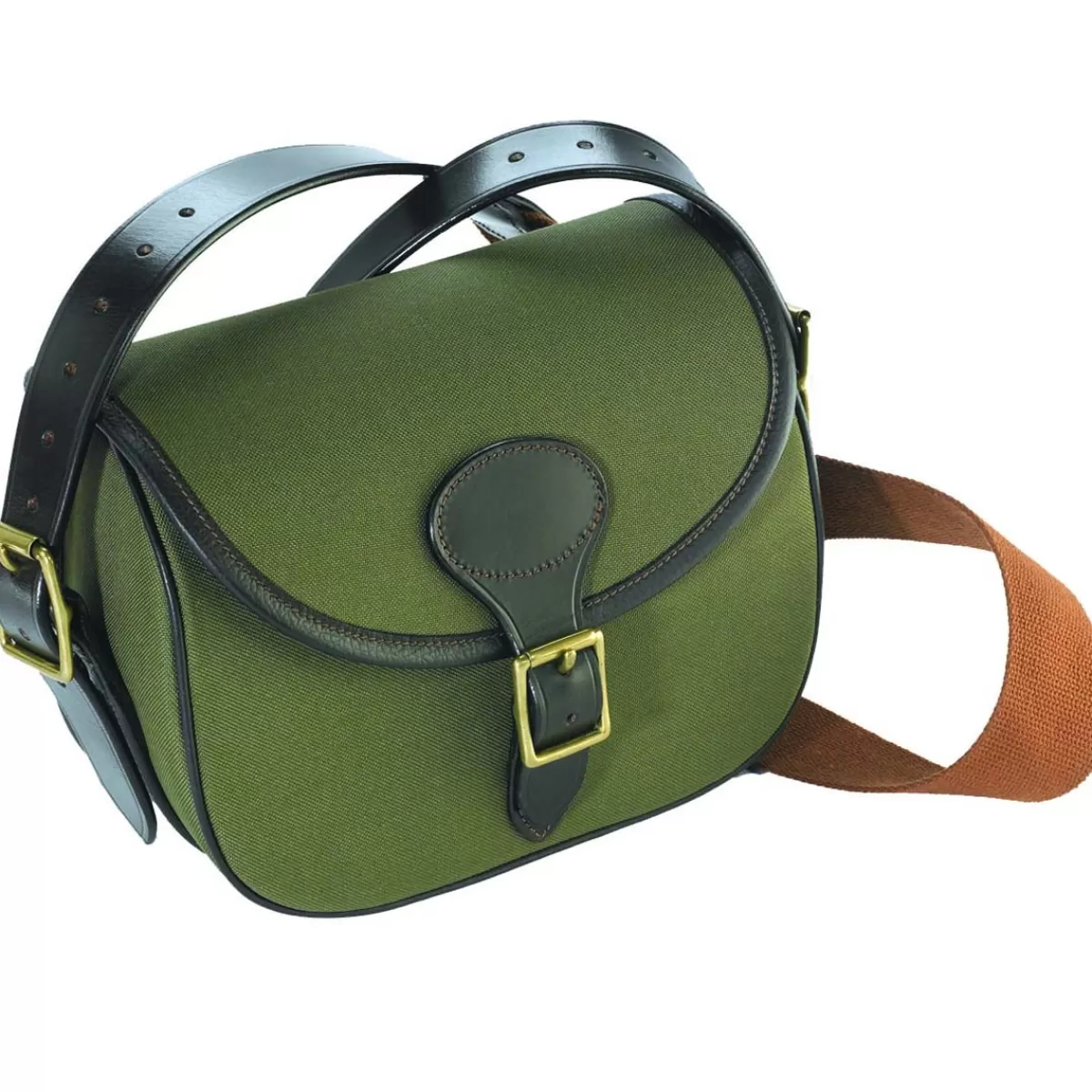 Outlet Coleman Baines Canvas & Leather Cartridge Bag - Sage Green