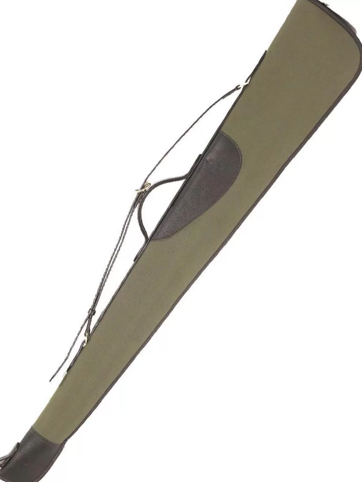 Best Sale Coleman Baines Canvas & Leather Shotgun Slip With Full Zip - Green