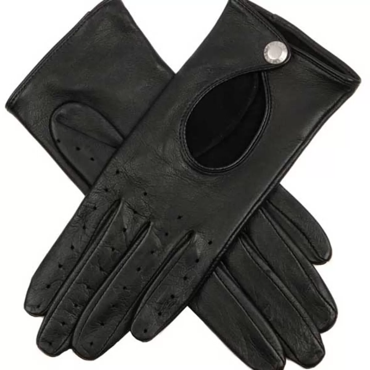 Shop Dents Ladies Thruxton Leather Driving Gloves - Black