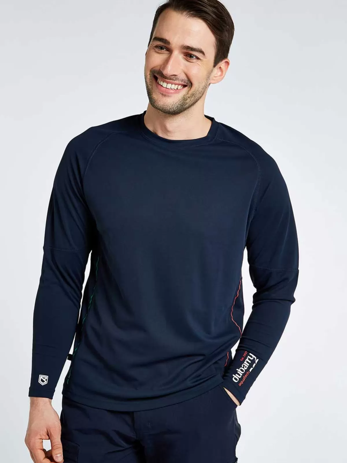 Shop Dubarry Ancona Unisex Long-Sleeved Technical T-Shirt Navy