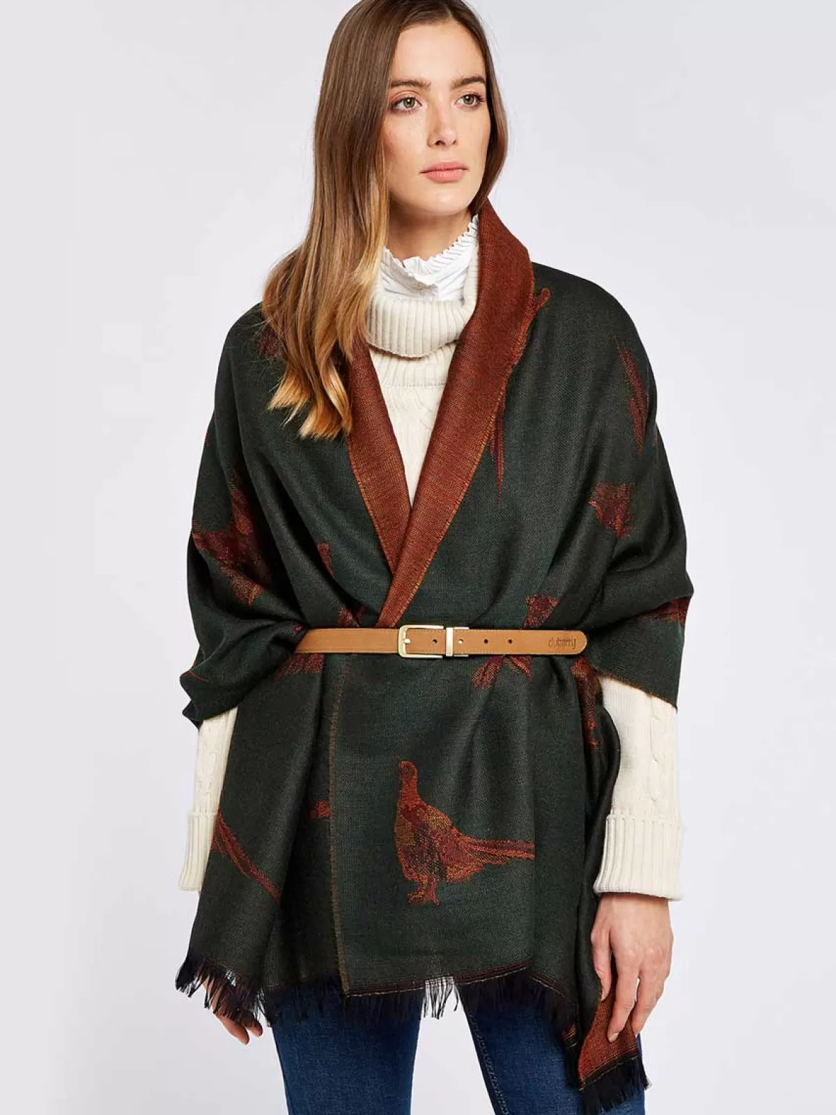 Flash Sale Dubarry Birchdale Ladies Wool Stole Ivy