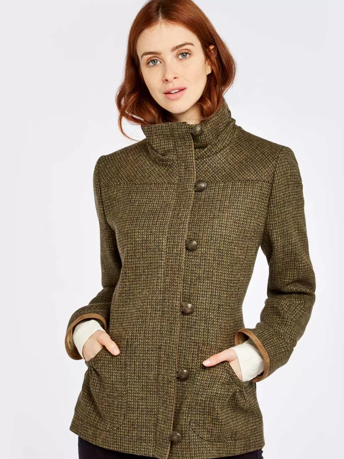 Best Sale Dubarry Bracken Ladies Tweed Jacket Heath