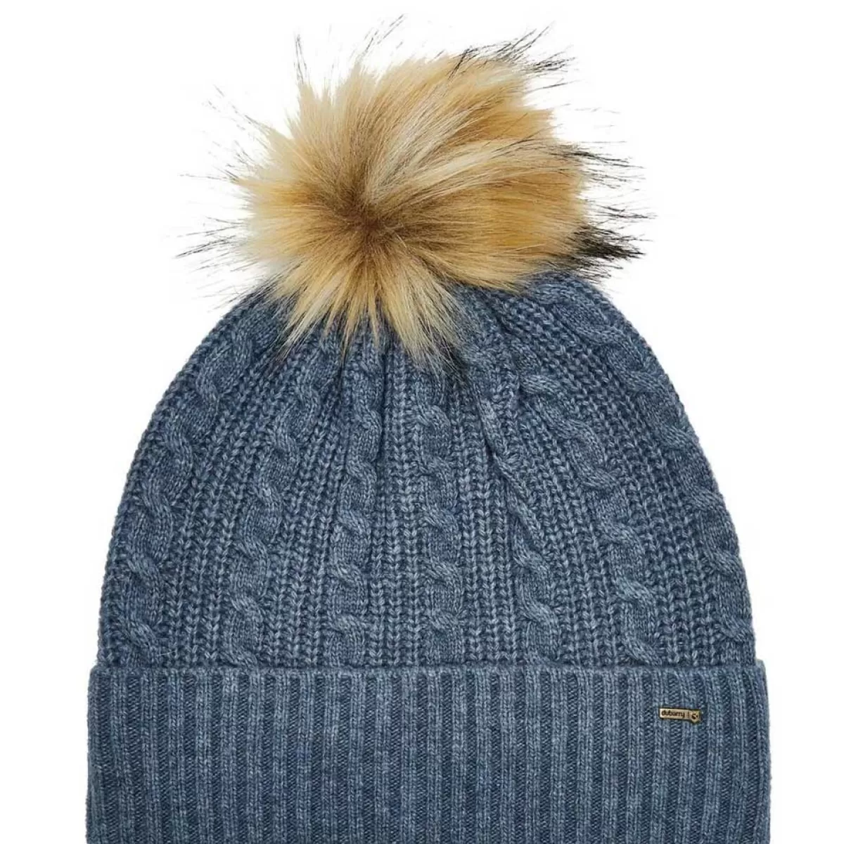 Cheap Dubarry Bruff Knitted Bobble Hat Slate Blue