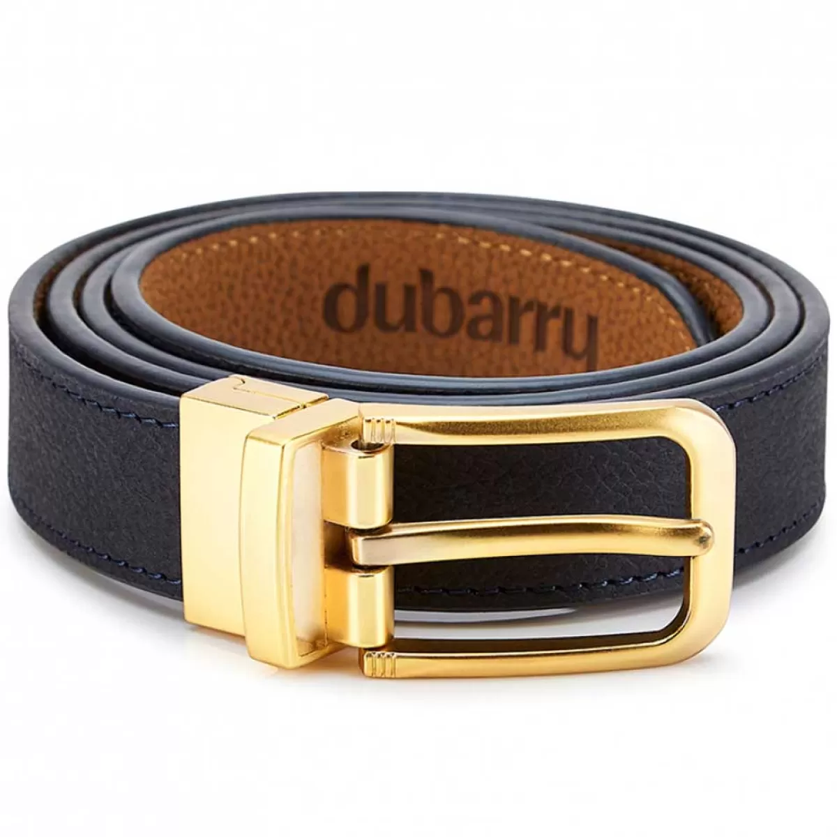 Fashion Dubarry Foynes Leather Belt Reversible Navy & Tan