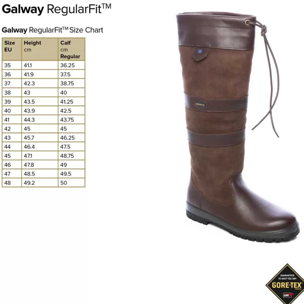 Best Dubarry Kilternan Fleece Lined Boots - Waterproof Gore-Tex Leather - Walnut