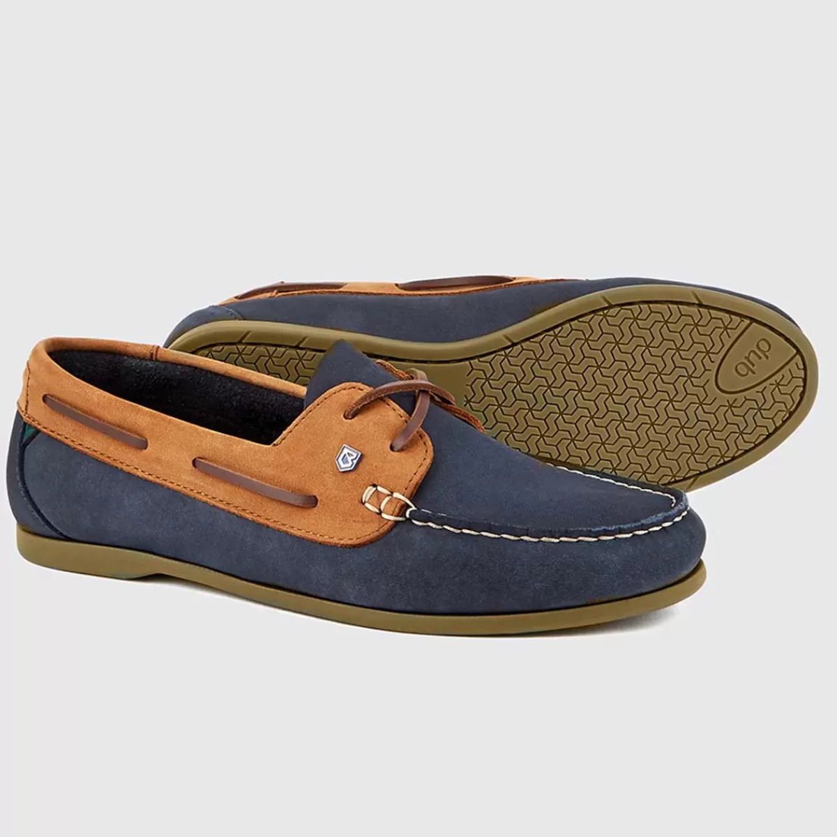 Outlet Dubarry Ladies Aruba Deck Shoes Denim & Tan