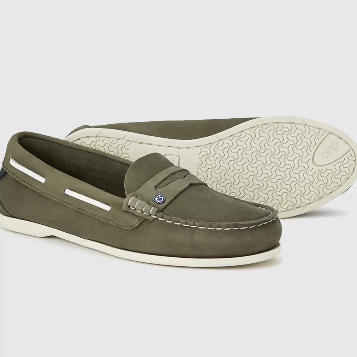 Online Dubarry Ladies Belize Deck Shoes Pesto