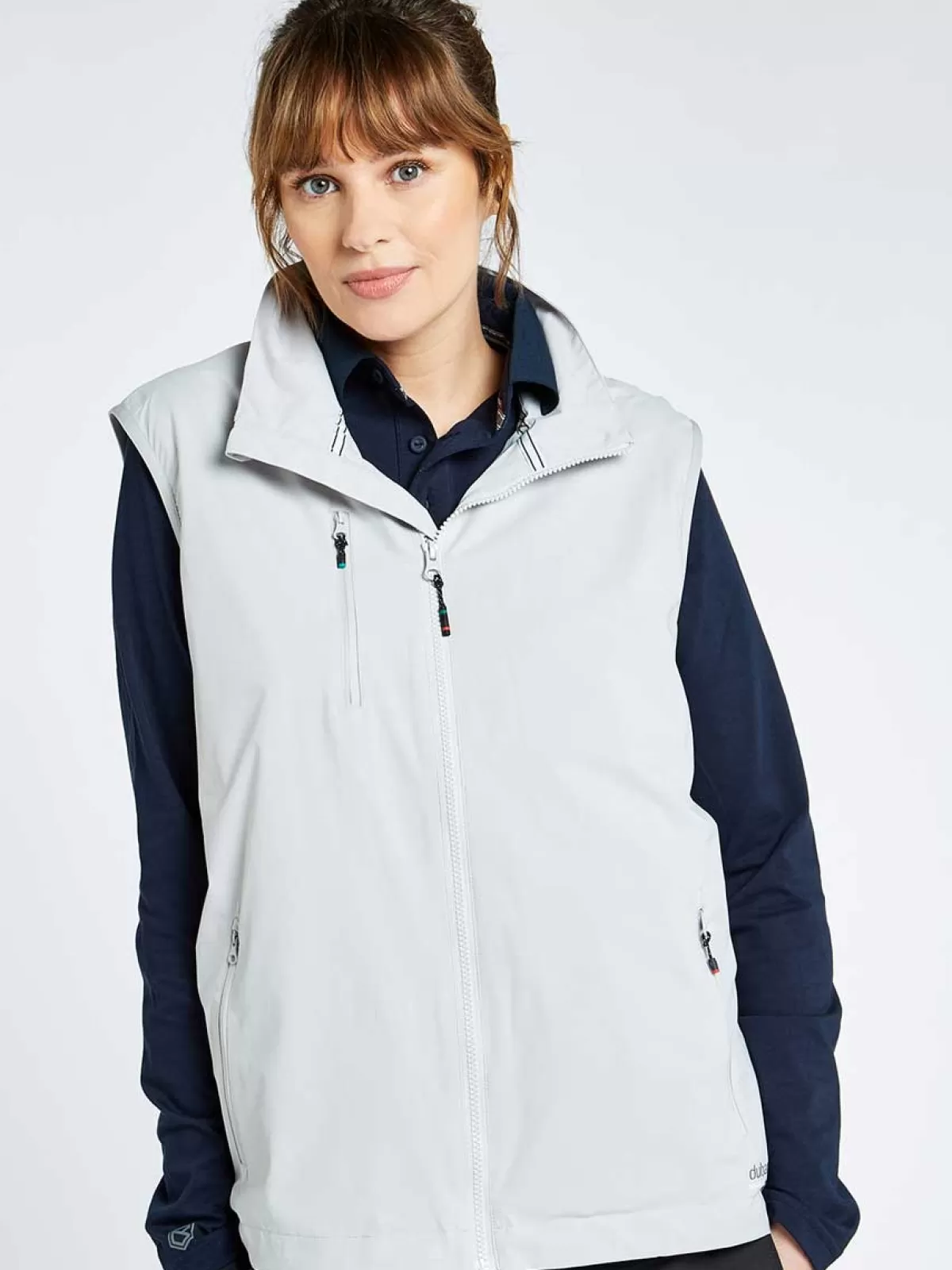 Sale Dubarry Lanzarote Unisex Fleece-Lined Technical Gilet Platinum