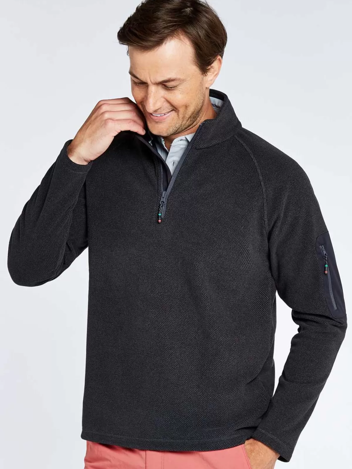 Cheap Dubarry Monaco Unisex Quarter-Zip Technical Fleece Graphite