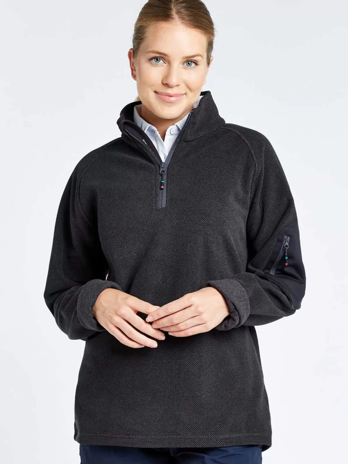 Cheap Dubarry Monaco Unisex Quarter-Zip Technical Fleece Graphite