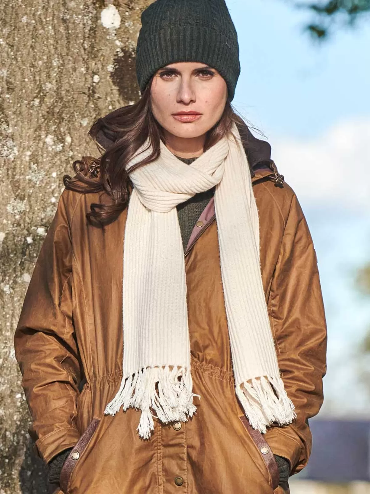 Flash Sale Dubarry Sallygrove Knitted Scarf Chalk