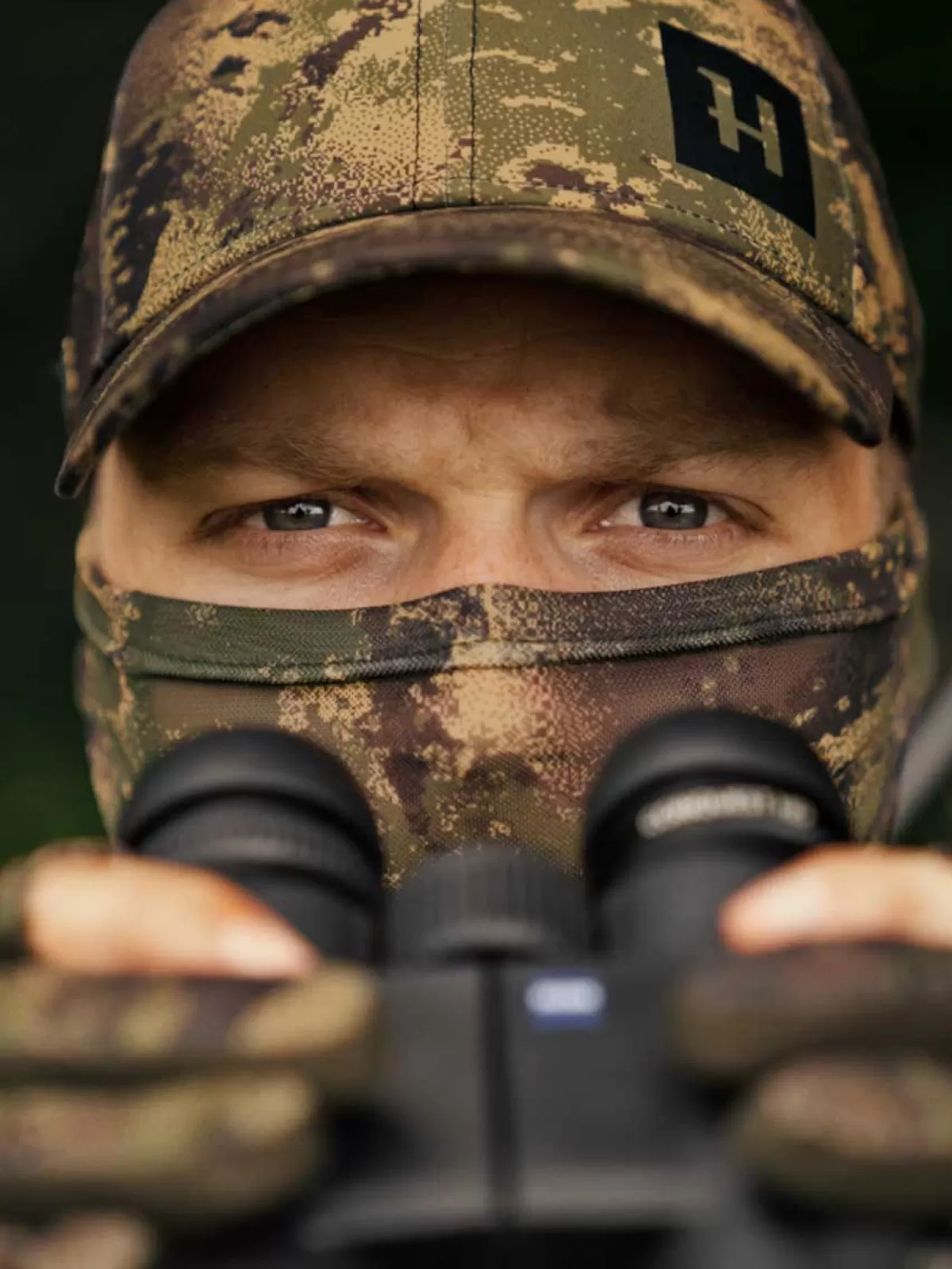 Outlet Harkila Deer Stalker Camo Mesh Facecover - Axis Msp Forest Green