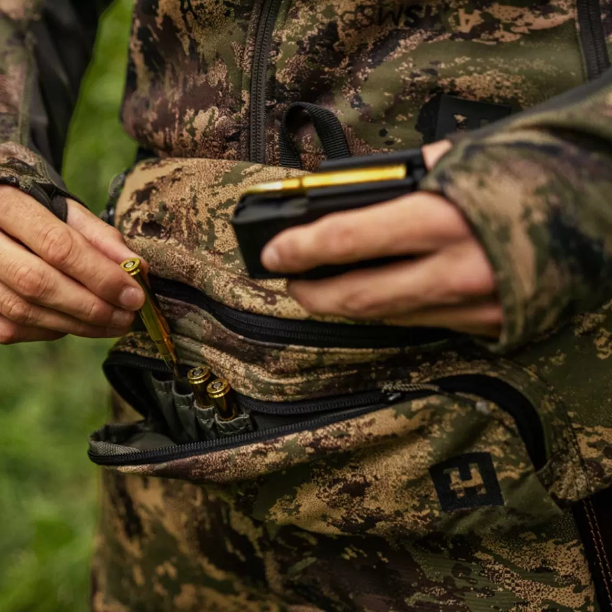 Cheap Harkila Deer Stalker Waist Bag Camo Axis Msp Forest Green