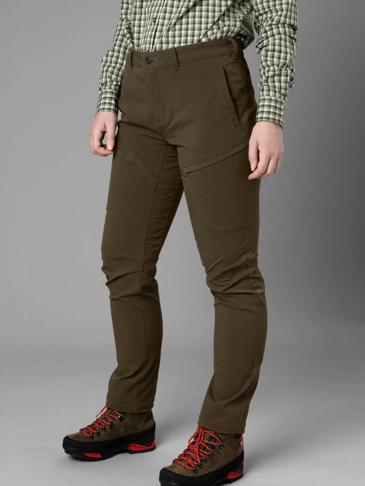 Sale Harkila Retrieve Light Trousers - Ladies - Dark Warm Olive