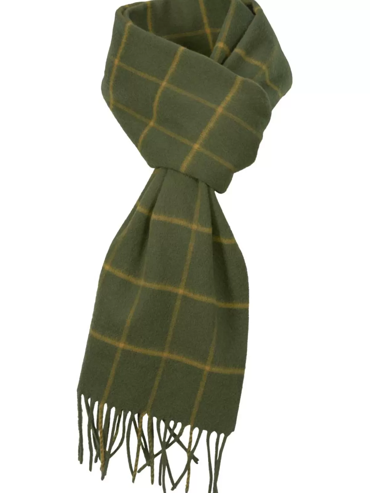 Shop Harkila Retrieve Wool Scarf - Green Check