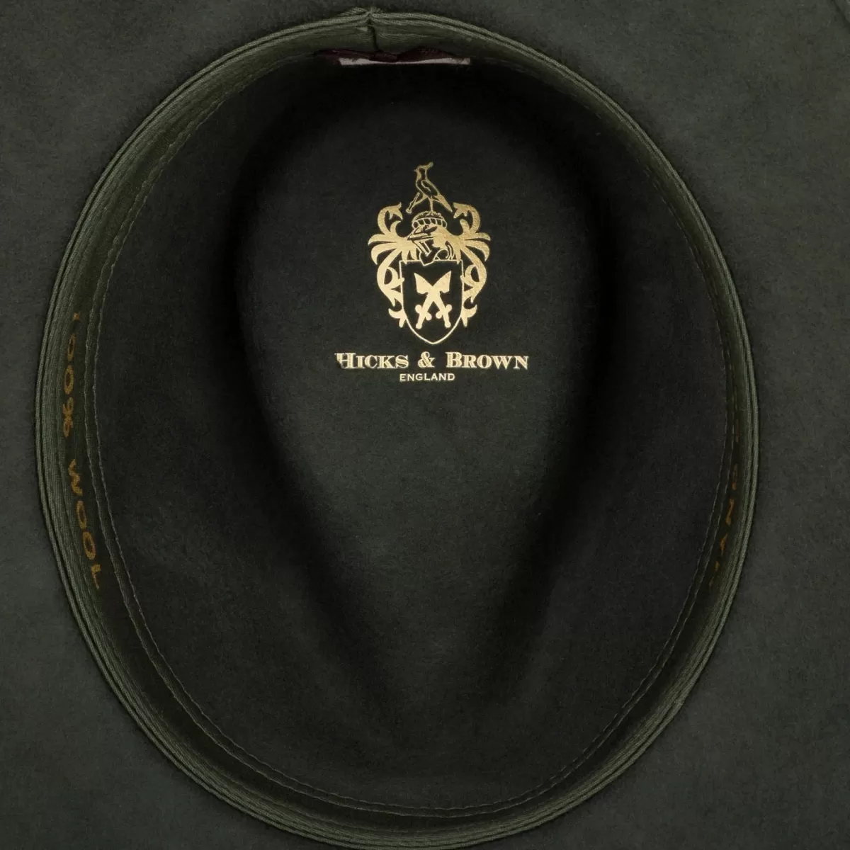 Online Hicks and Brown Hicks & Brown Ladies Suffolk Fedora Hat - Guinea And Pheasant Feather Olive