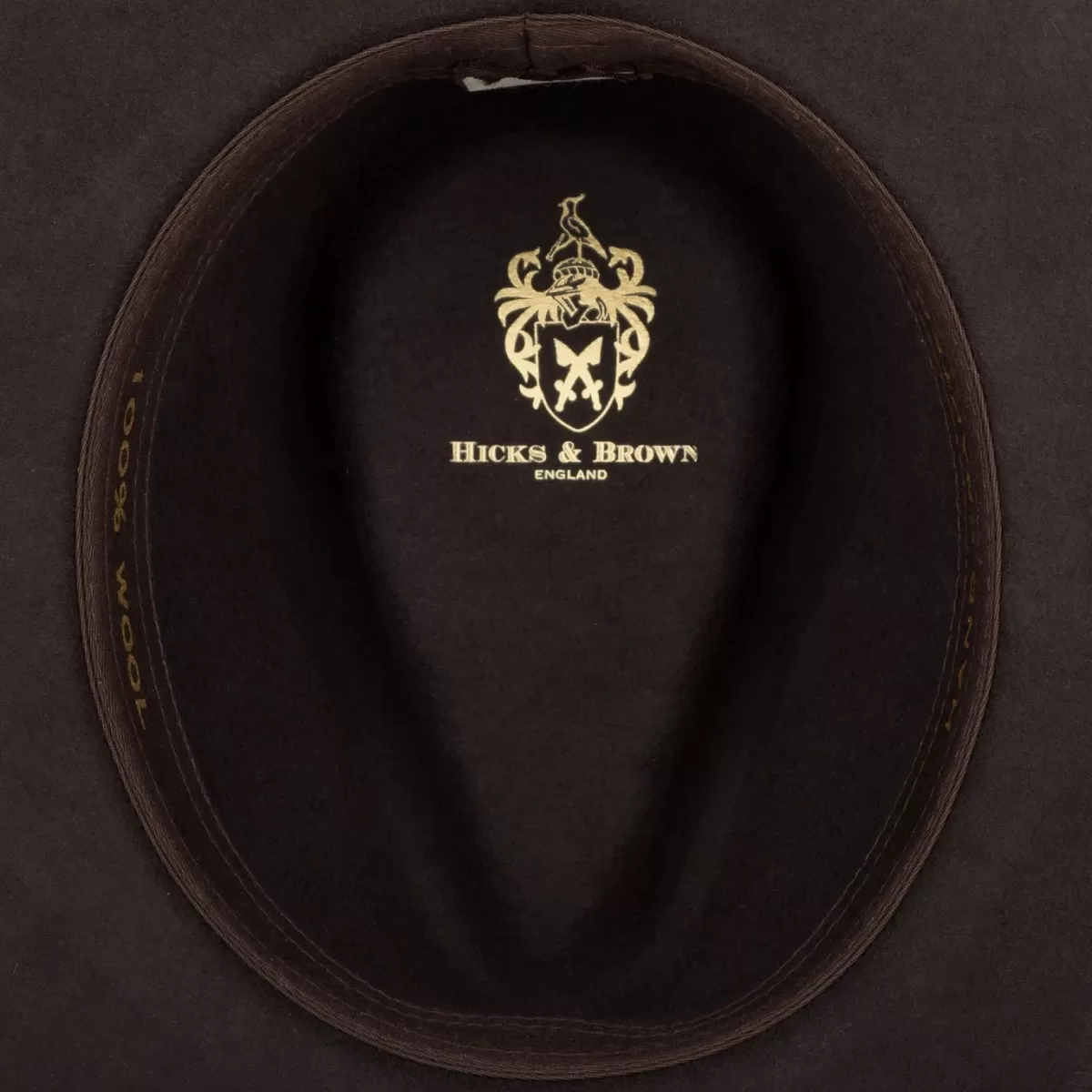 Outlet Hicks and Brown Hicks & Brown Ladies Suffolk Fedora Hat - Pheasant Feather Wrap Dark Brown