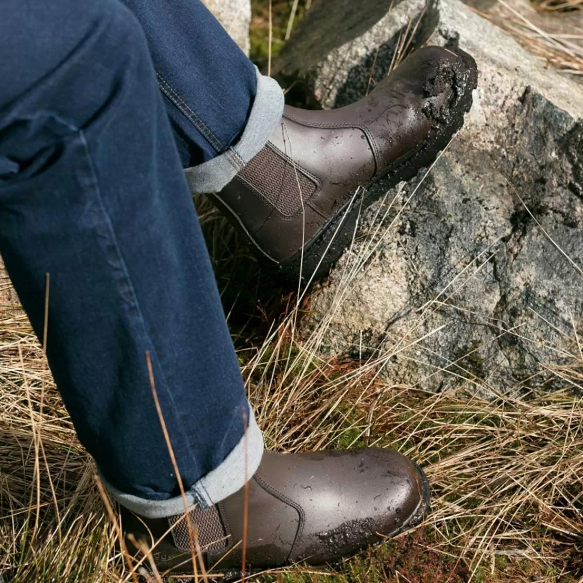 Shop Hoggs of Fife Classic Dealer Safety Boots (D3) - Mens - Brown