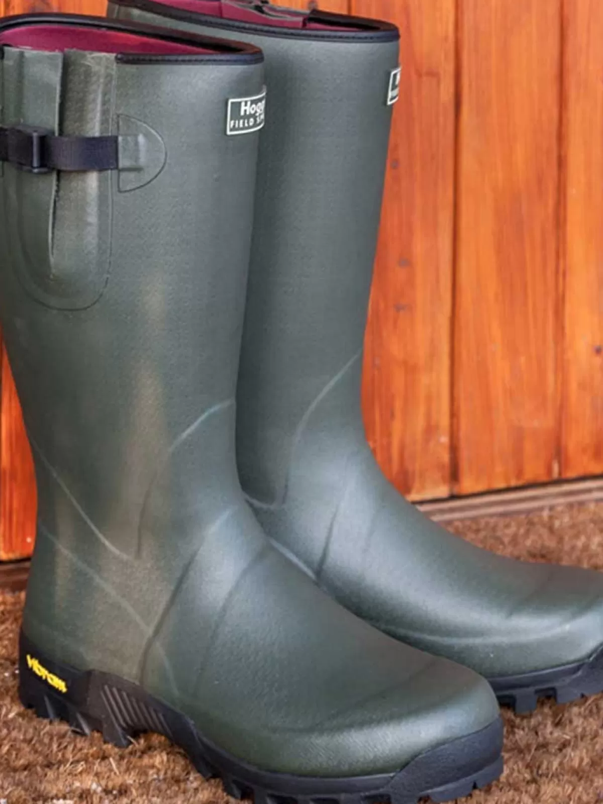 Fashion Hoggs of Fife Field Sport Neoprene-Lined Wellington - Field Green