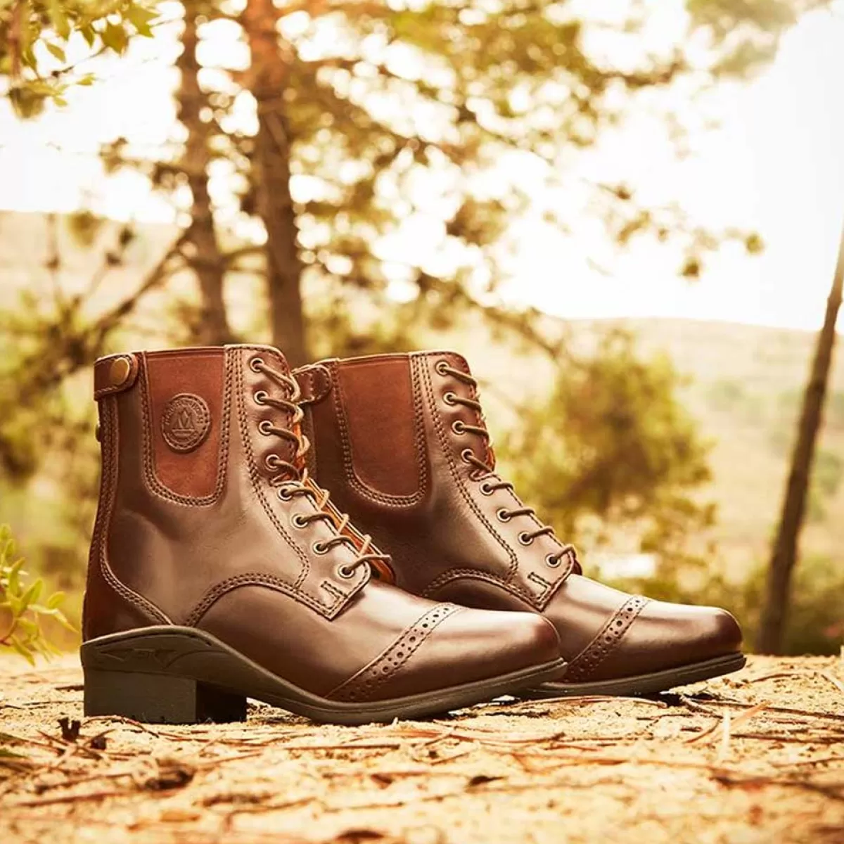 Hot Mountain Horse Aurora Lace Paddock Boots - Back Zip Brown