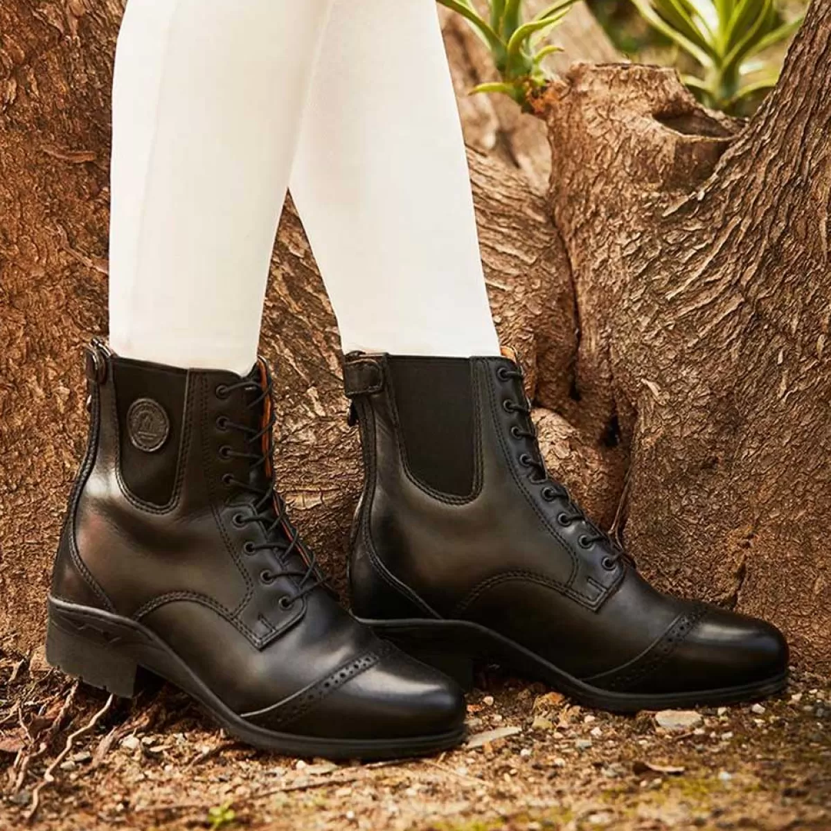 Store Mountain Horse Aurora Lace Paddock Boots - Back Zip Black