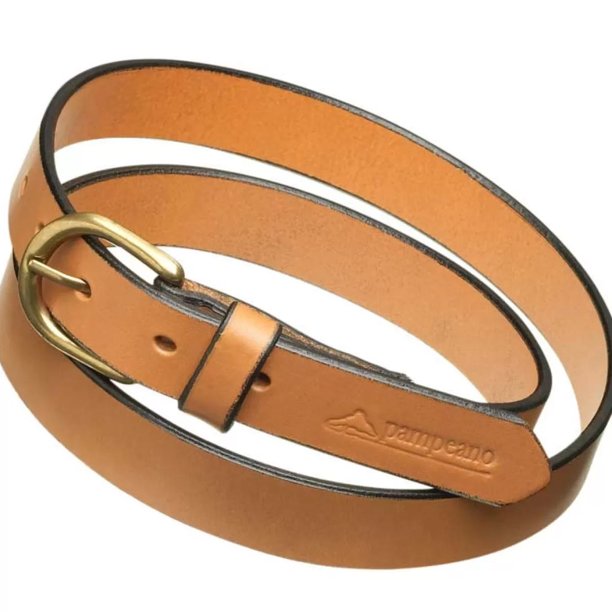 Cheap Pampeano Skinny Leather Belt - Abuelo Tan