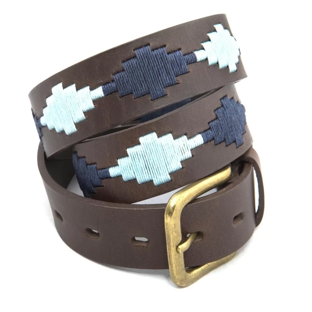 Hot Pioneros Polo Belt - Wide Argentinian - 181 Navy/Blue