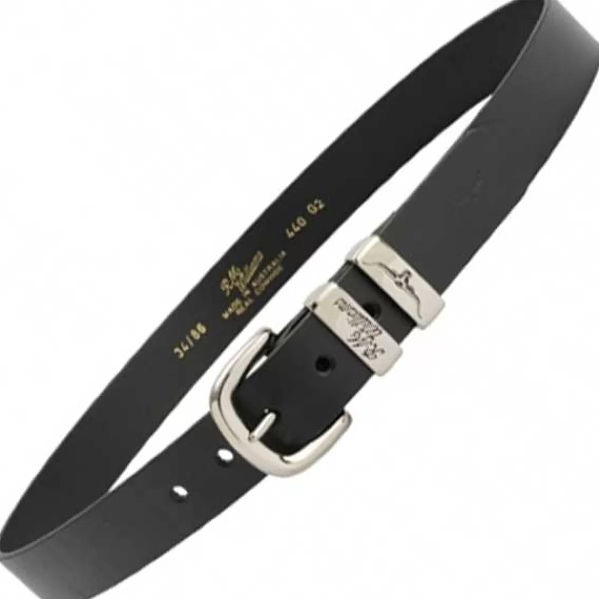 Clearance RM Williams Belt - Men's Cb440 Leather 1.25" 3 Piece - Black