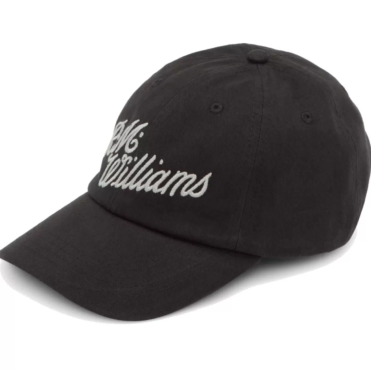 Clearance RM Williams Cap - Script Logo Black & Silver