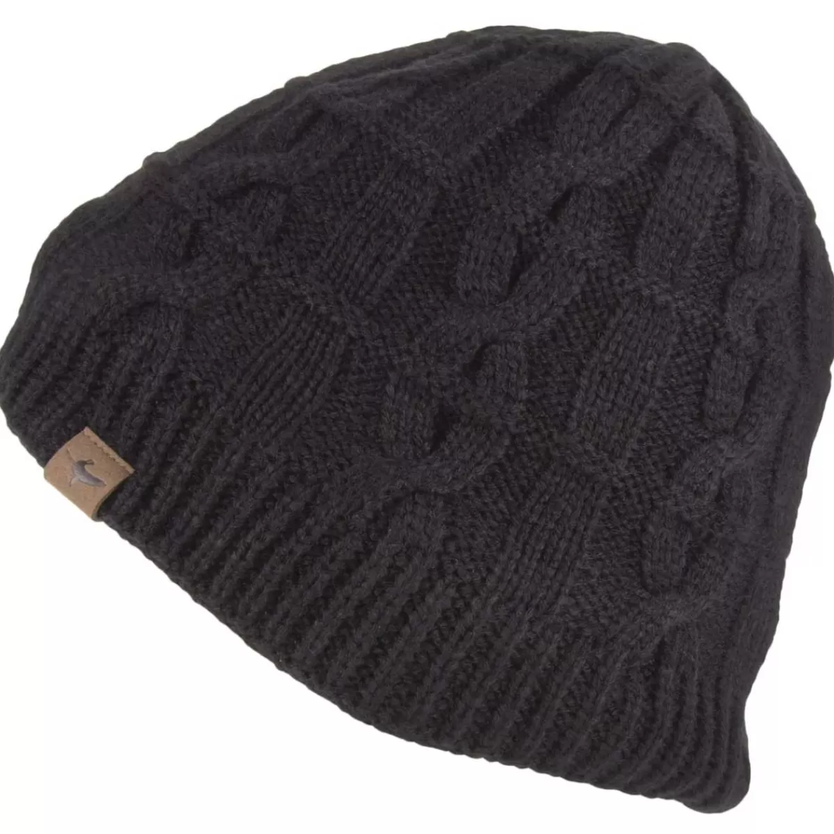 Shop Sealskinz Hat - Waterproof Cold Weather Cable Knit Beanie Hat - Black