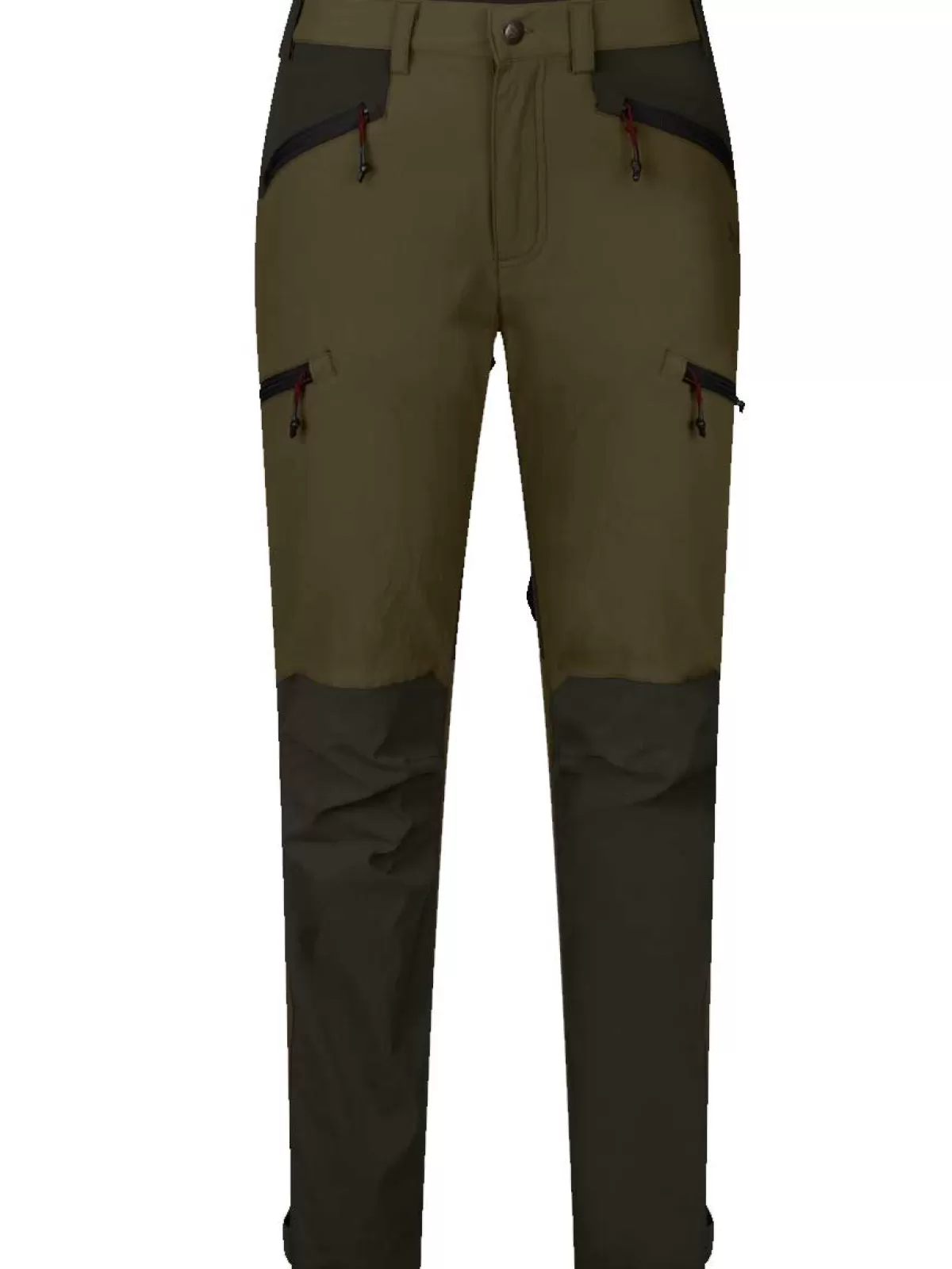 Clearance Seeland Larch Stretch Trousers - Ladies Grizzly Brown / Duffel Green